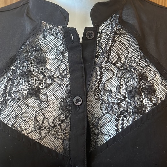 Button up sheer and lace blouse - Picture 2 of 7